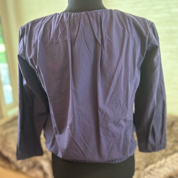 NWT Love Benito 100% Cotton Navy Top - Picture 5 of 6